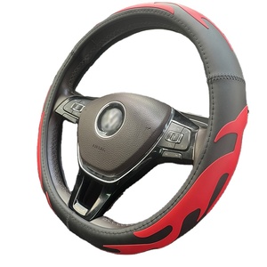Artes Antideslizante Durable PVC Goma Estilo deportivo Cubierta del <span class=keywords><strong>volante</strong></span> con forro antideslizante Se adapta a los modelos <span class=keywords><strong>VW</strong></span> Hyundai Volvo Chery EV - Product Image 1