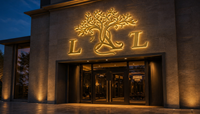 Enseigne lumineuse LED 3D personnalisée en acier inoxydable, étanche IP65, pour publicité extérieure et logo d'entreprise pour devanture de magasin
