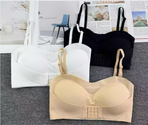 3-0302 #   Niedrigpreisiger Ausverkauf Damen Eisseide Drahtloser Vorderverschluss-BH Lift Sexy Push-Up Nahtlose Unterwäsche - Product Image 3