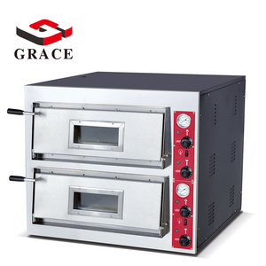 Comptoir commercial en acier inoxydable <span class=keywords><strong>moins</strong></span> <span class=keywords><strong>cher</strong></span> <span class=keywords><strong>Four</strong></span> à pizza électrique à 2 étages - Product Image 2