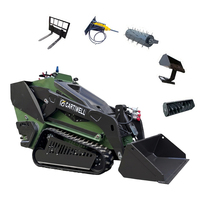 Mini-chargeuse compacte sur chenilles, haute qualité, diesel Euro 5, SCW1150, avec accessoires
