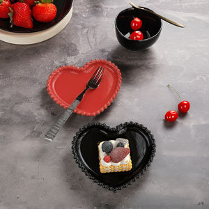 Bol à dessert, à soupe ou à riz <span class=keywords><strong>en</strong></span> céramique avec bordure de perles roses, plat classique <span class=keywords><strong>pour</strong></span> la maison et articles d'exportation - Product Image 3