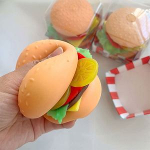 Juguete Antiestrés de Hamburguesa Blanda al por Mayor, Novedad, Bolas Blandas de Hamburguesa con Relleno de Harina de Retorno Lento - Product Image 5