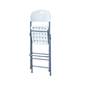 Sillas Plegables para Conferencias Más Vendidas, Sillas Plegables de Plástico Blanco HDPE, Mesa y Sillas de Plástico Blanco para Entrenamiento al Aire Libre - Product Image 3