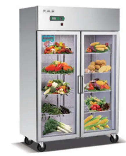 Refrigeratore di vetro frigorifero refrigeratore di verdure frigorifero display chiller vetrina chiller