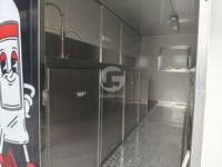 Camion de restauration mobile durable avec GPS, châssis en aluminium à 4 roues pour la restauration rapide, fourni directement de Chine