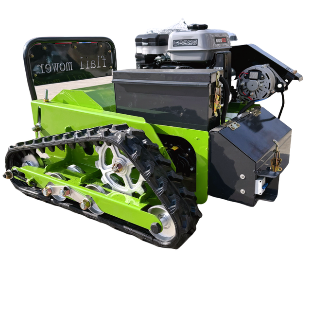 Remote Control Robot Lawn Mower with Y Blade Cutting Width 500mm for Wild Grassland featuring Core Motor Engine Pump Components