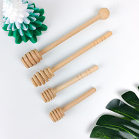 Palito Dispensador de Miel de Madera Natural, Portátil para Dispensar Mermelada y Jarabes en Frascos, para la Cocina