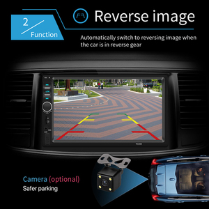 2 DIN <span class=keywords><strong>MP5</strong></span> đài phát thanh tự động an ninh giải trí bộ phận nhà máy Bán buôn giá điều khiển từ xa phổ mô hình 7 inch độ phân giải cao - Product Image 2