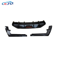 Kits de carrosserie ABS aspect carbone diffuseur de lèvre de pare-chocs arrière séparateurs latéraux avec feu stop pour Hyundai Elantra Avante I30 2021-2023