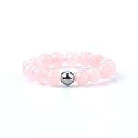 Vente en gros de bague élastique en perles de cristal naturelles de 4mm, bague en pierre créative faite à la main, cadeau pour femme 1 pièce