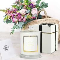Bougies de massage en cire de soja parfumées à la main, bougies en cristal d'aromathérapie de marque privée