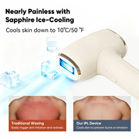 Épilateur laser professionnel IPL à refroidissement saphir pour une épilation permanente rapide, sans douleur, avec technologie IGBT, marque privée