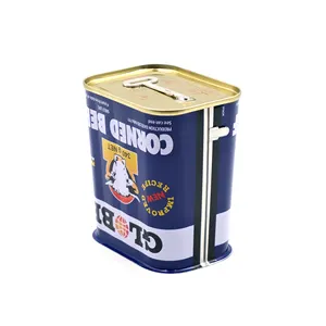 Boîtes de conserve vides pyramidales soudées par clé de qualité alimentaire recyclable 701 # pour la mise en conserve de corned-beef 340g