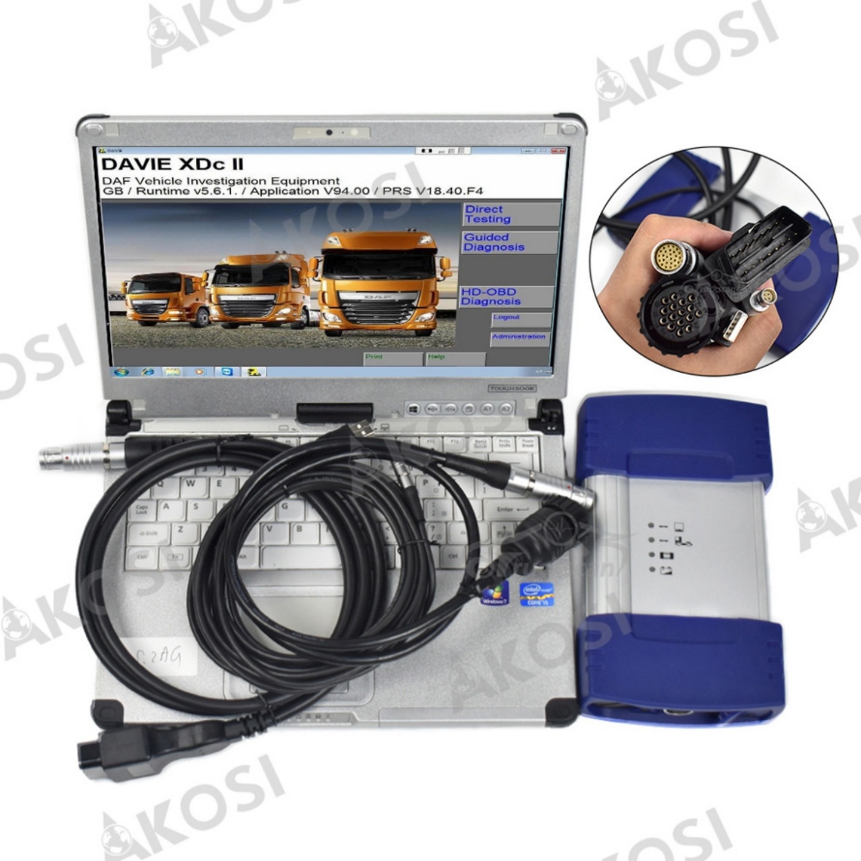For DAF Training CD 2枚セット In Stock DAF Truck Diagnostic Tools Heavy-Duty Steel Construction