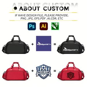 Bolsa Deportiva Impermeable de Nailon, con Compartimento Separado para Zapatos, Logotipo Personalizado, Bolsas de Fitness para Hombre, Gran Venta - Product Image 3