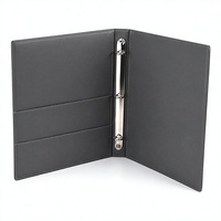 Carpeta Portadocumentos Personalizada A4 de Cuero PU con 3 Anillas, Organizador de Documentos con Bolsillos Interiores para Oficina y Negocios, Fabricante OEM ODM A4