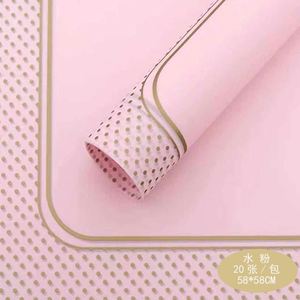 Papier d'emballage pour fleurs en plastique PP imperméable de style coréen de luxe 58*58cm, papier d'emballage floral pour la Saint-Valentin - Product Image 6