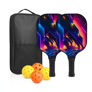 Juego de paletas de Pickleball de fibra de vidrio de lujo, fabricante profesional, <span class=keywords><strong>precio</strong></span> bajo, venta al por mayor, paleta de Pickleball de estilo infantil personalizada - Product Image 6