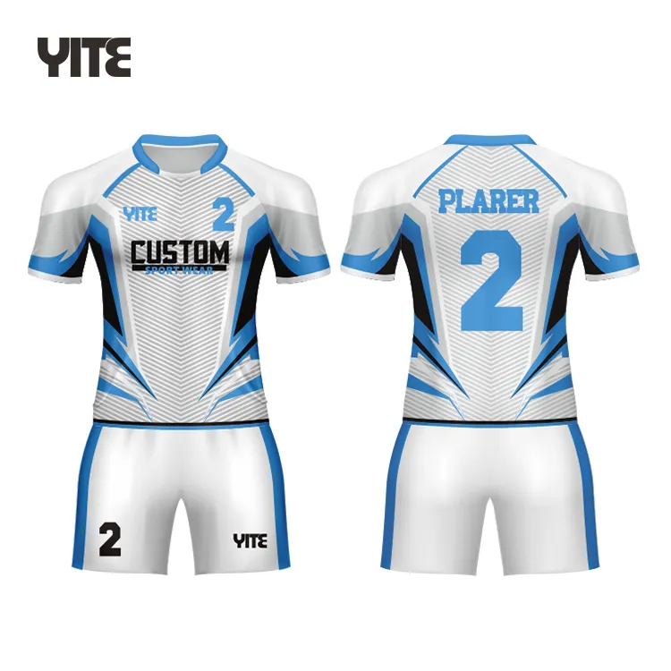 2020 YITE Oem Full Sublimation And Uniform Sets Youth Rugby Jersey Customize Blank Rugby Shirts
