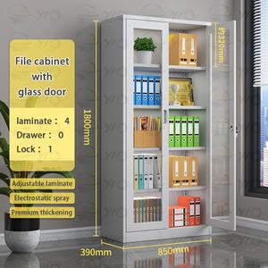 משרד מתכת הגשת ארון פלדה ארונית אחסון בית הספר חדר כושר משרד מתכת ארון ארון עם מנעול מפתח - Product Image 3