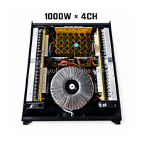 MX Serisi ekranlı 2U Güç Amplifikatörü 4 Kanal 600W 800W 1000W 8Ohm RMS Raf Montajlı PA Ses Amplifikatörü Sahne Gösterileri için Altı Seçenekli Panel