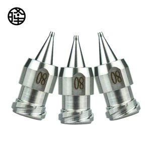 공장 도매 통합 정밀 나사형 노즐 0.8mm 테이퍼드 니들 기계 도구 액세서리용 - Product Image 1