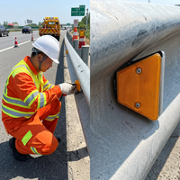 Panneau de signalisation routière trapézoïdal adhésif standard national, galvanisé à chaud, ondulé, de niveau diamant, réfléchissant