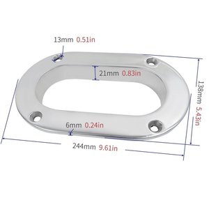 Passacavo Ovale XHA-3040 in Acciaio Inox 316 per Imbarcazioni e Yacht, Guida per Corde da <span class=keywords><strong>Ormeggio</strong></span> - Product Image 1