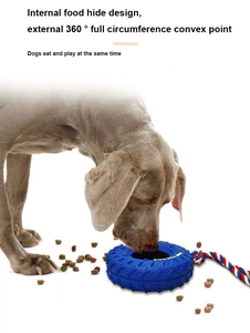 Juguete de Goma Resistente para Perros Mordedores Agresivos |   Anillo Masticable Resistente para Limpieza Dental para Razas Grandes - Product Image 4