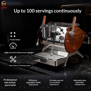 เครื่องชงกาแฟกึ่งอัตโนมัติแบบอิตาลี ระบบหม้อต้มคู่ ขนาดเล็ก สำหรับมืออาชีพและเชิงพาณิชย์ พร้อมปั๊มโรตารี่สำหรับชงกาแฟ - Product Image 2