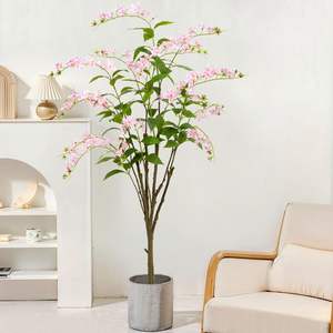 Árbol de <span class=keywords><strong>Jazmín</strong></span> Artificial, Árbol Floral de Seda Artificial, Planta Decorativa Topiaria <span class=keywords><strong>en</strong></span> <span class=keywords><strong>Maceta</strong></span>, Árbol de Flores Artificiales para Decoración del Hogar, Porche, Interior - Product Image 4