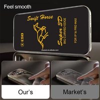 3D 2.5D Radiant Gehard Glas Schermbeschermer voor iPhone 17 16 Pro Max Scherm Beschermers Antistatisch Volledige Dekking Grote Gebogen Rand