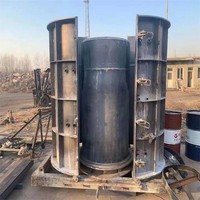 Molde para Pozos de Inspección Prefabricados, Línea de Producción de Tuberías de Acero Personalizable para Tuberías de Drenaje, Material Q235 en Forma de Cilindro