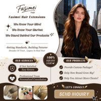 Fasimei Vente en gros Extensions de cheveux humains 100% naturels à double tirage, à bandes adhésives, brésiliennes, vietnamiennes et malaisiennes
