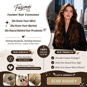 Fasimei - Extensiones de Cabello Humano Brasileño Doble Trama 100% Naturales con Cinta Adhesiva, Extensiones de Cabello Humano Vietnamita y Malayo con Cinta Adhesiva - Product Image 6