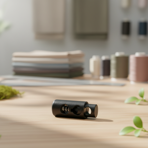 Stopper Toggle Clip Veterspanner voor trekkoord, koord, schoenveter, zwart nikkelvrij ABS koordstopper, rechthoekig - Product Image 4