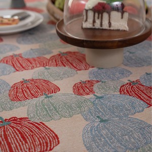 Custom Modern Floral Polyester <b>Tablecloth</b> with Tassel Waterproof & Oilproof Dining Cover for Home Parties - Product Image 4