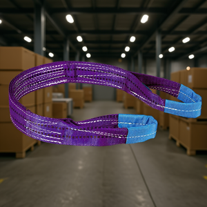 Sangles plates Fervi en polyester coloré, largeur 20 mm, sangle de levage robuste - Product Image 3