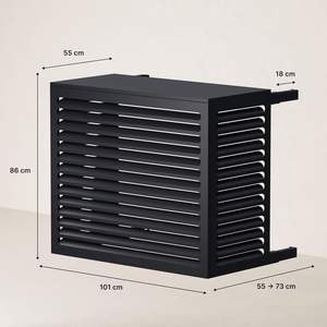 Prix d'usine 96x48x72cm Protège contre les intempéries et les parasites Assure une excellente circulation de l'air Design discret et épuré Anthracite - Product Image 5