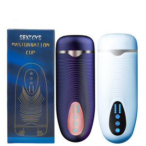 Realistis ABS Vagina buatan elektrik, cangkir masturbasi hisap tahan air + suara fitur dapat ditarik baterai 500mAh - Product Image 6