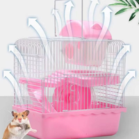 Cage à hamster pliable écologique portable en plastique, petit transporteur de voyage pour animaux pour hamster gerbil