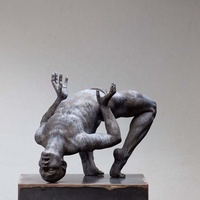 Réplique célèbre de sculpture grecque, sculpture en métal, statue en bronze de Zeus ou de Poséidon