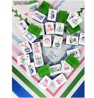 Ensemble de Mahjong Américain de Luxe Moderne 160 Tuiles, Sac à Main Portable en Acrylique et Joker Guépard, Tapis de Jeu Complet, Supports, Pochette, Cadeau