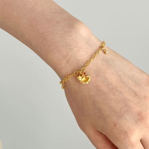Dylam Unique Exclusive Design 18K Gold Plated S925 <b>Silver</b> 5A Zirconia Flower Pendant <b>Bangles</b> & <b>Bracelets</b> Jewelry <b>Bracelet</b> - Product Image 3