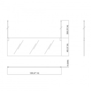 Specchio da bagno Agape Insegna 120 cm - Product Image 2