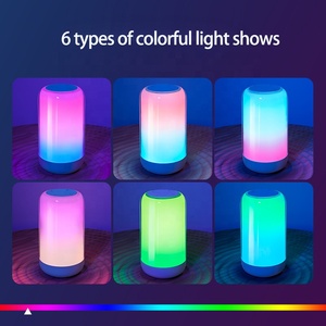 Thông Minh Xách Tay RGB đèn bàn cho nhà cảm ứng LED <span class=keywords><strong>nightlight</strong></span>, với chức năng âm thanh, phòng ngủ cạnh giường ngủ đèn sử dụng - Product Image 4