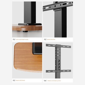 32-60 인치 스크린과 호환되는 헤비 듀티 틸트 탁상 <span class=keywords><strong>TV</strong></span> 스탠드 조절 가능한 레벨링 데스크 <span class=keywords><strong>TV</strong></span> 마운트 - Product Image 6