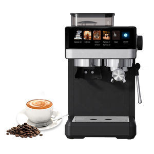 <span class=keywords><strong>Machine</strong></span> à café expresso semi-automatique avec 20 réglages de mouture et mousseur à lait, 1350W pour une crème riche, idéale pour le café et la maison - Product Image 4