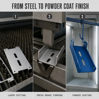 Layanan Fabrikasi Lembaran Logam Kustom, Pengelasan Aluminium, Prototipe Stainless Steel, Pemotongan Laser, Pembengkokan, dan Pelapisan Bubuk
